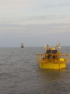 9m Floating Lidar Booy Boat Lokal Data Storage