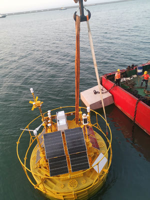 Rider Wave Power Buoy Mengukur Rantai Kuning Melalui Buoy